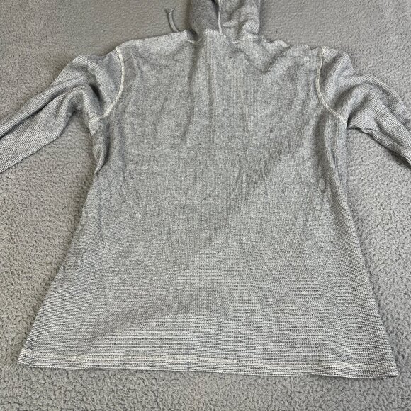 Hurley Sweatshirt Mens XL Gray Hoodie Thermal Waffle Pullover Sweater Surf Skate - Picture 6 of 10